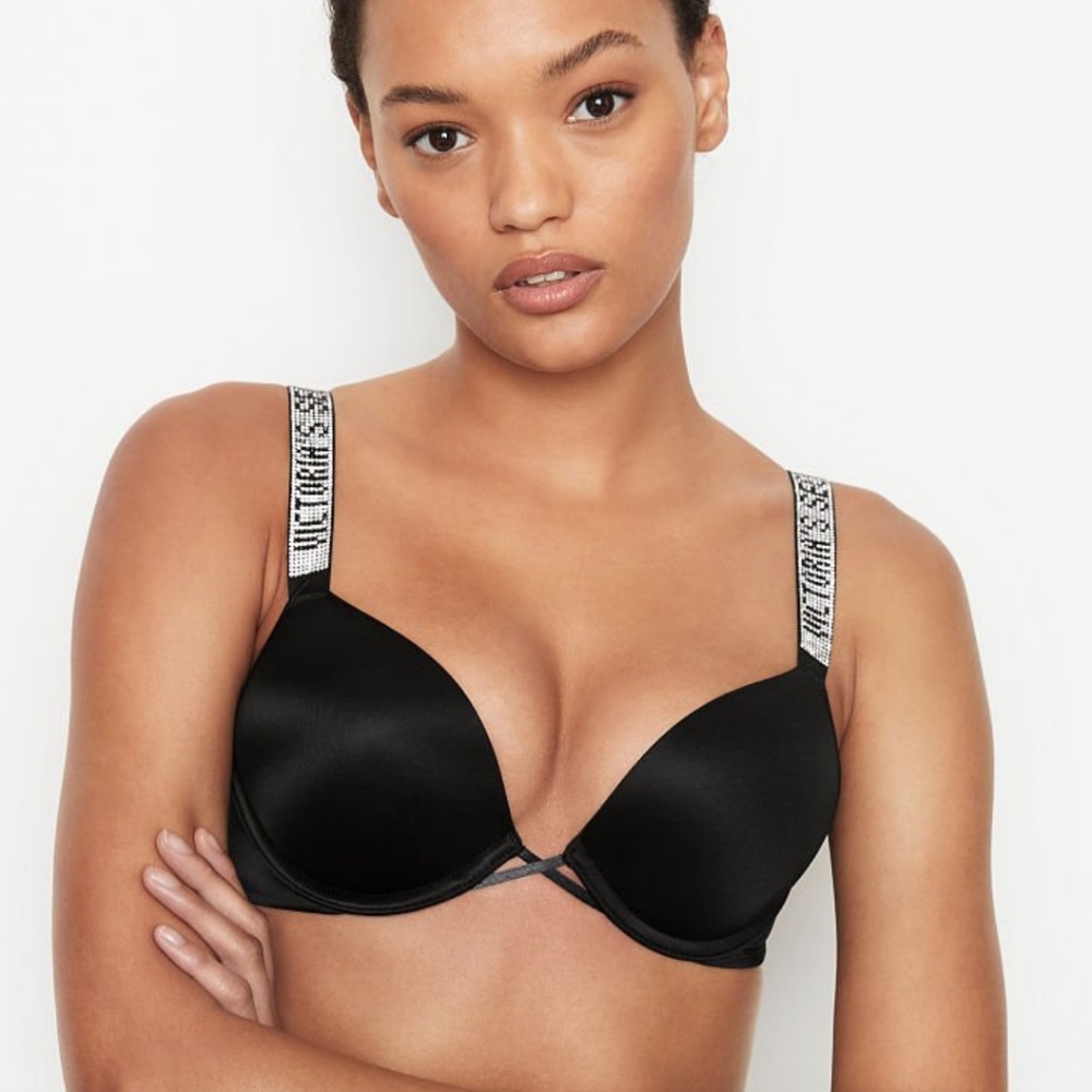 VS SHINE STRAP BLING BOMBSHELL BRA